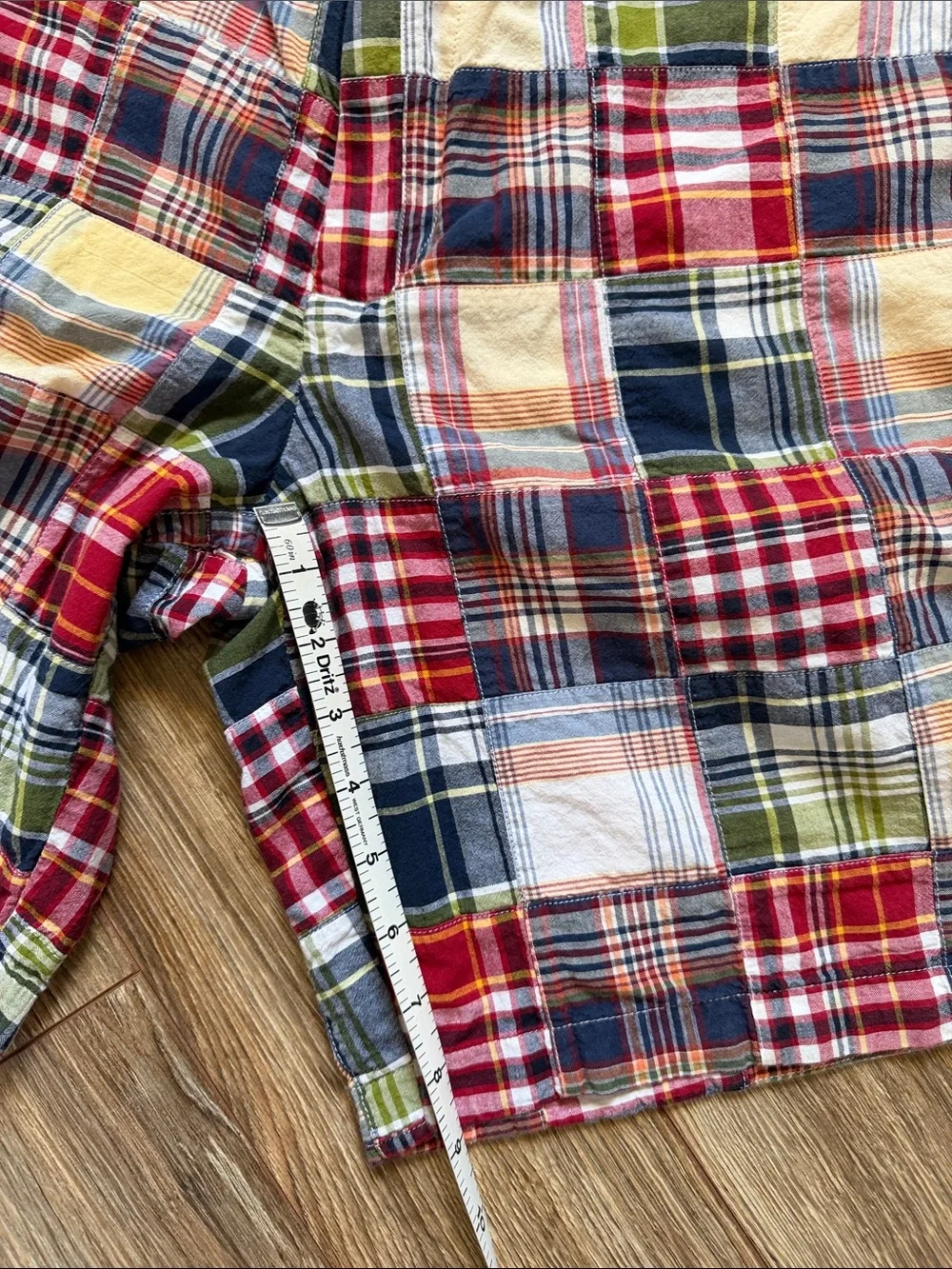 J. Crew Multicolor Patchwork Madras Cotton Shorts